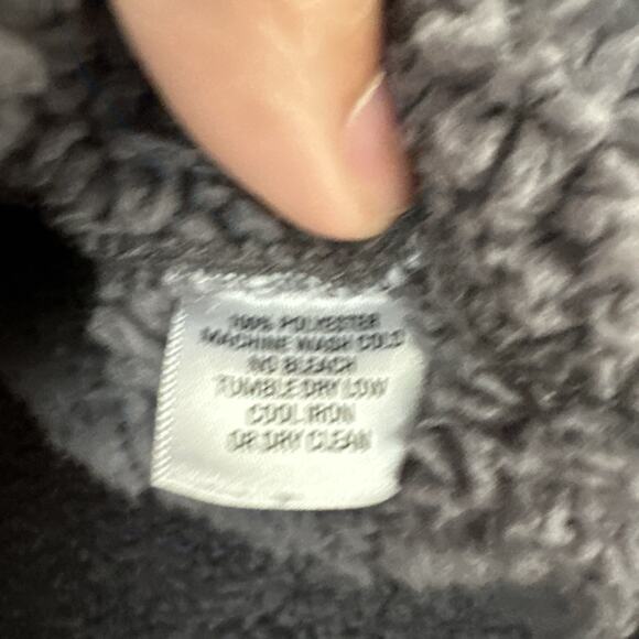 Great Northwest Indigo Fleece Vest Snowflake Print Sherpa Lined Women's Small - Picture 5 of 6